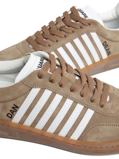 Dsquared2 Boxer Sneakers In Brown