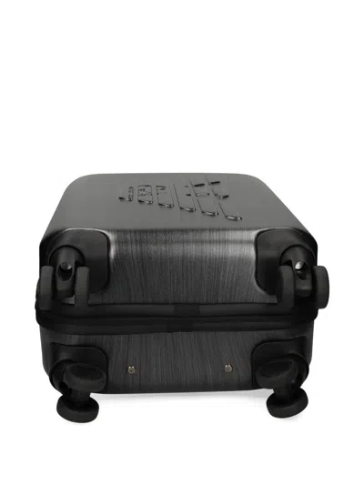 Emporio Armani Eagle Suitcase Trolley Accessories In Black
