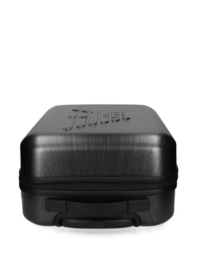 Emporio Armani Eagle Suitcase Trolley Accessories In Black