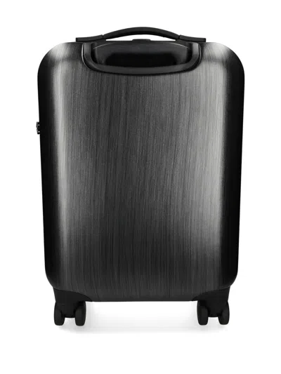 Emporio Armani Eagle Suitcase Trolley Accessories In Black
