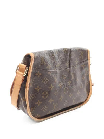 Pre-owned Louis Vuitton 2013 Menilmontant Pm Shoulder Bag In Brown
