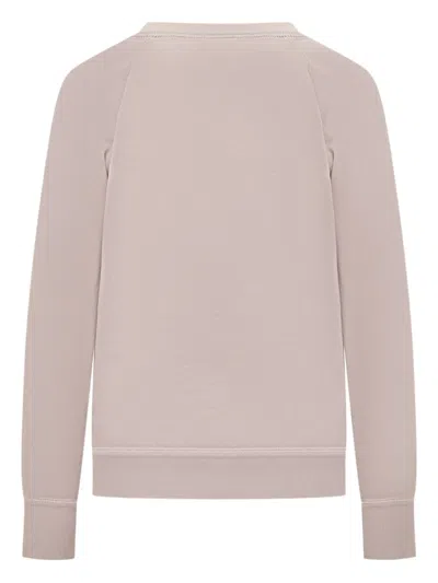 Isabel Marant Étoile Pink Cotton Blend Moby Logo Sweatshirt In Pink