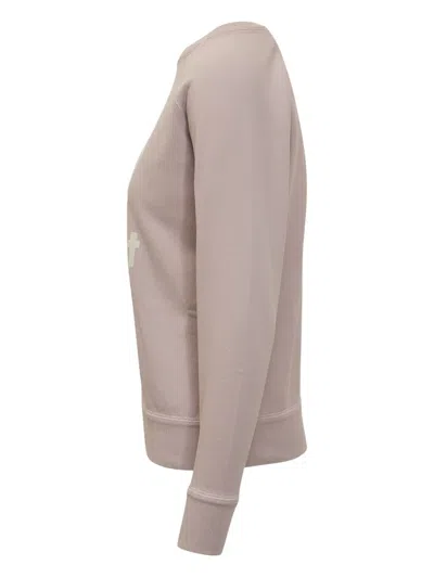 Isabel Marant Étoile Pink Cotton Blend Moby Logo Sweatshirt In Pink