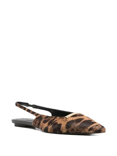 Tod's Leopard-print Slingback Flat Pumps