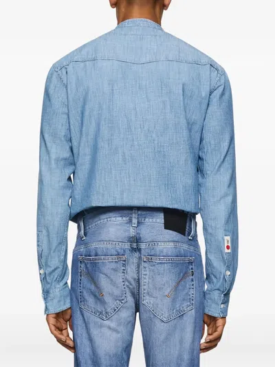 Dondup Buttoned Denim Shirt In Blue