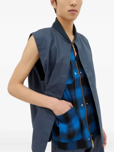 Dickies Tdc Multi Function Eisenhower Vest Navy In Blue