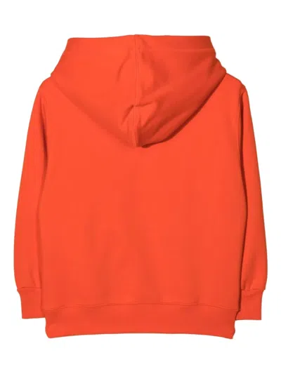 Diesel Logo-print Hood In Orange