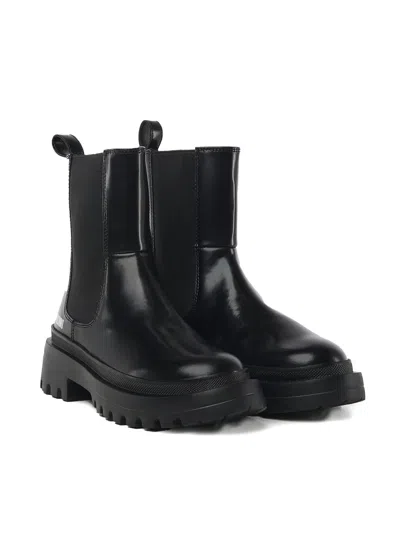 Love Moschino Elastic-panel Lug Sole Boots