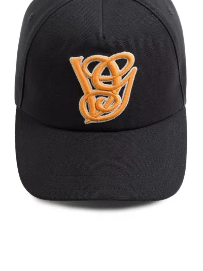 Valentino Embroidered Cotton Baseball Cap In Black