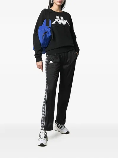 Kappa X 10 Corso Como Logo-embroidered Sweatshirt In Black