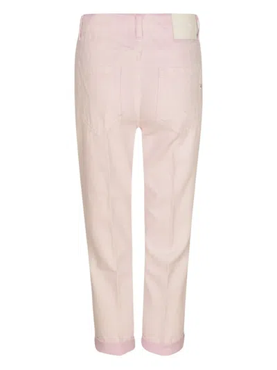 Dondup Distressed Buttoned-fly Cropped Trousers