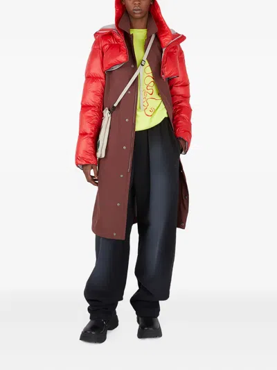 Colmar Hooded Puffer Jacket In Red