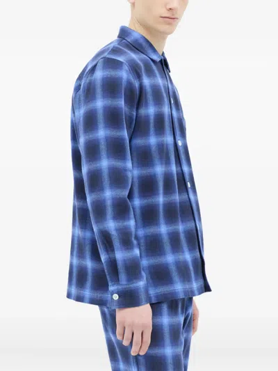 Tekla Checked Shirt In Blue