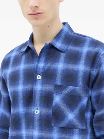 Tekla Checked Shirt In Blue