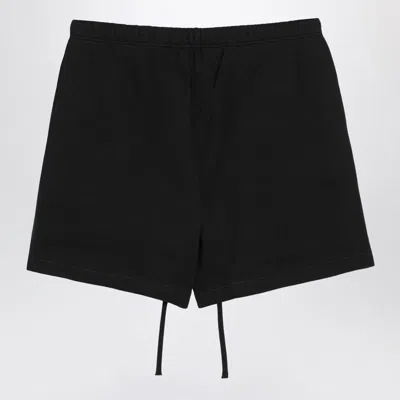 Essentials Fear Of God  Black Shorts With Logo