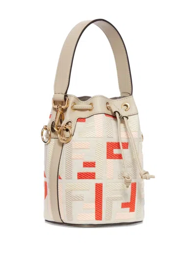 Fendi Mini Mon Tresor Ff-jacquard Bucket Bags