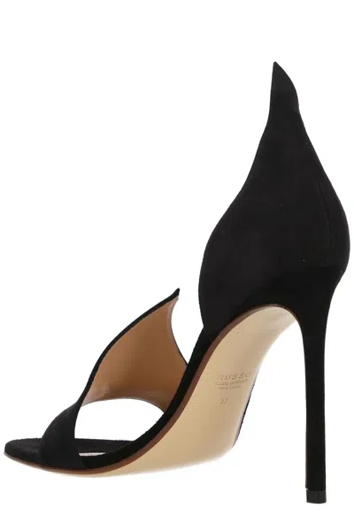 Francesco Russo Sandali In Camoscio In Black