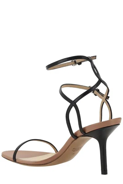 Francesco Russo Ankle Strap Sandals In Black