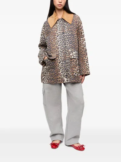 Ganni Printed Midi Jacket