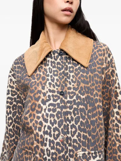 Ganni Printed Midi Jacket