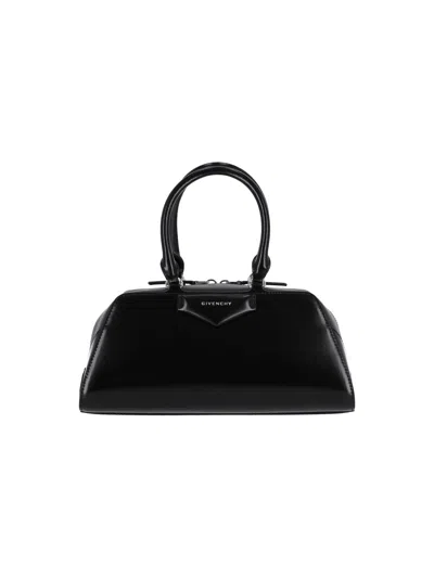 Givenchy Small Antigona East-west Bag In Box Leather In Black