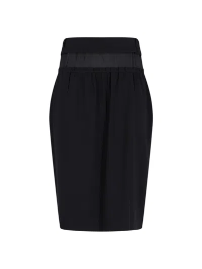 Maison Margiela Knee Length And Midi Skirts In Black
