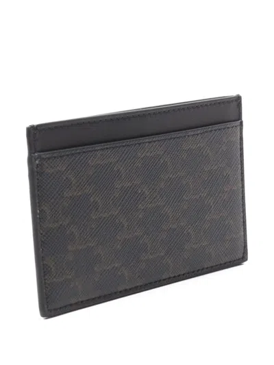 Pre-owned Celine 2010 Triomphe Cardholder In Black