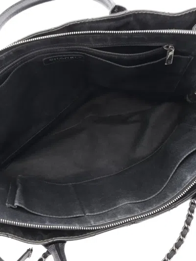 Pre-owned Chanel 2016-2017 Coco Mark Shoulder Bag In Black