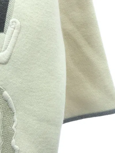 Pre-owned Hermes 2010s Embroidered Cardigan In Neutral