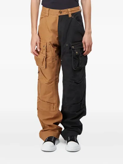 (d)ivision Two-tone Cargo Trousers In Multi