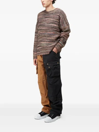 (d)ivision Two-tone Cargo Trousers In Multi