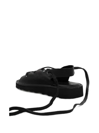 Fracap Lace-up Leather Sandals