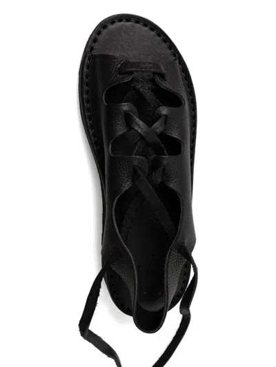 Fracap Lace-up Leather Sandals