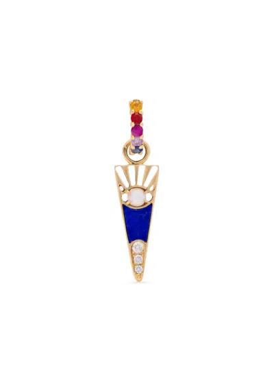 Eden Presley 14k Yellow Gold Horizon Drop Rock Earring Charm