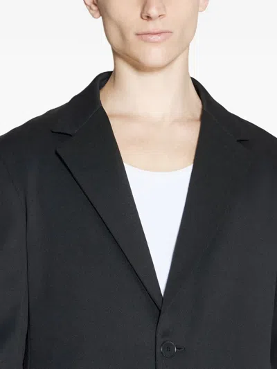 Lanvin Two-button Notched-lapel Jacket In Black