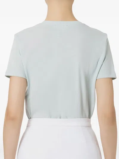 Elisabetta Franchi Logo-plaque Short-sleeve T-shirt In Blue