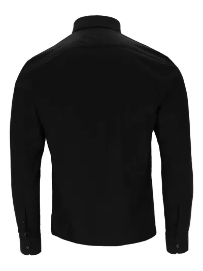Cavalli Class Long-sleeve Button-fastening Shirt In Black