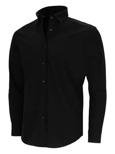 Cavalli Class Long-sleeve Button-fastening Shirt In Black