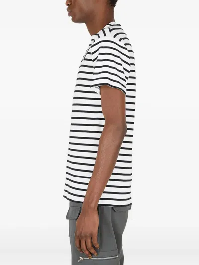 More Joy Striped Logo-patch T-shirt