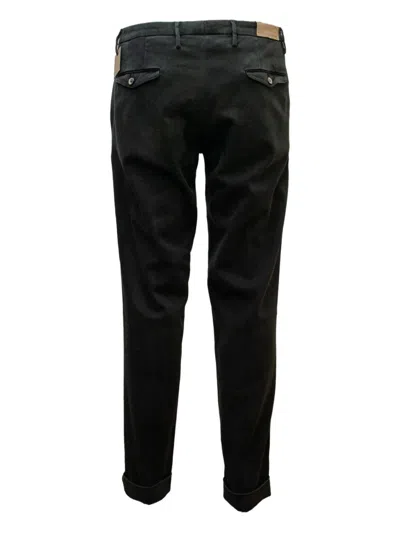 Michael Coal Pleated-cuffed Trousers In Black