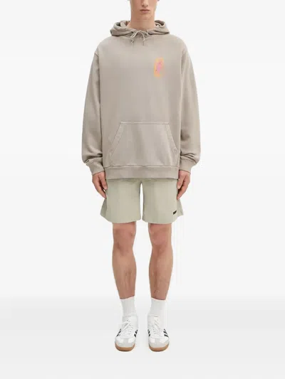 Gramicci Graphic-print Hoodie In Neutral