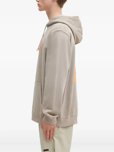 Gramicci Graphic-print Hoodie In Neutral
