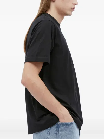 Ice & Techno Cross Logo Print T-shirt In Black