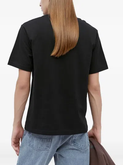 Ice & Techno Cross Logo Print T-shirt In Black