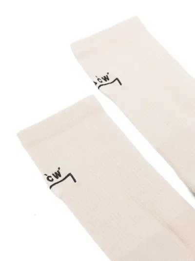 A-cold-wall* Logo-embroidered Socks In Pink