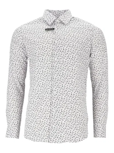 Scotch & Soda Floral-print Shirt In White