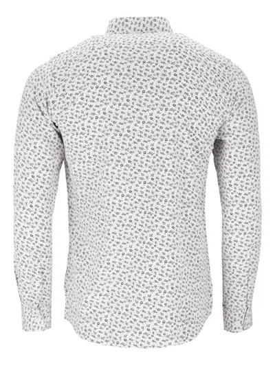 Scotch & Soda Floral-print Shirt In White