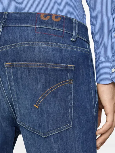 Dondup Logo-detail Regular Jeans In Blue
