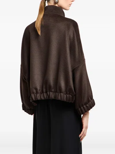 Giorgio Armani Relaxed Fit Cropped Jacket With Decorative Buttons