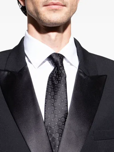Giorgio Armani Pointed Tip Patterned Silk Tie